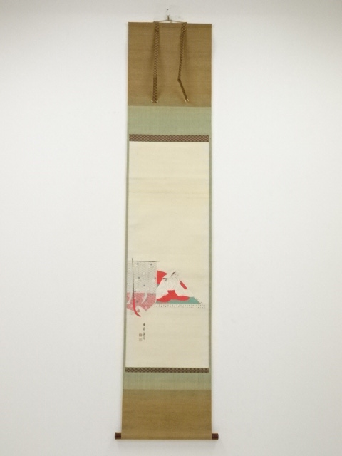 JAPANESE HANGING SCROLL / HAND PAINTED / KOGO NO TSUBONE / BY SHUREI NAKAJIMA